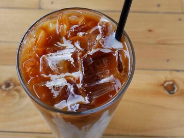 Vietnamese iced coffee at Toasted Coffee + Kitchen in Dallas is made with cold brew and condensed milk. That's not the traditional way to make Vietnamese coffee, as Vietnamese-American woman Melody Vo pointed out on Yelp.