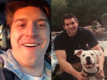 Trevor Cadigan (left) and Brian McDaniel died in Sunday's helicopter crash.
