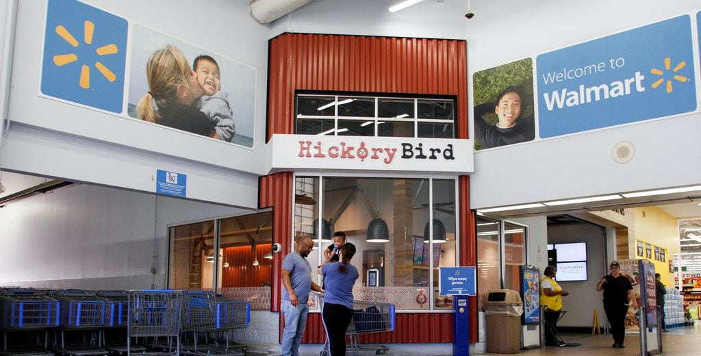The first Hickory Bird, pictured here, is located inside a Walmart in Bedford.