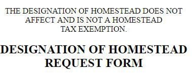 Homestead Exemption Notices