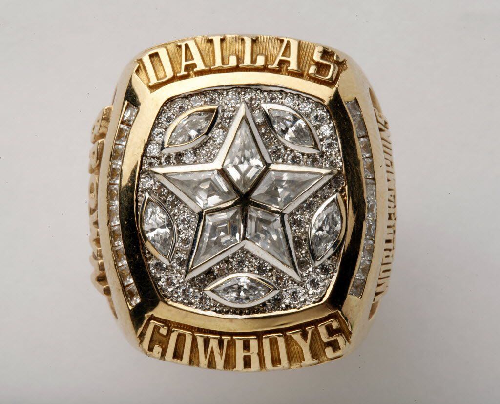 Larry Brown's Super Bowl XXX ring can now be yours. (Tom Fox/Staff photographer)