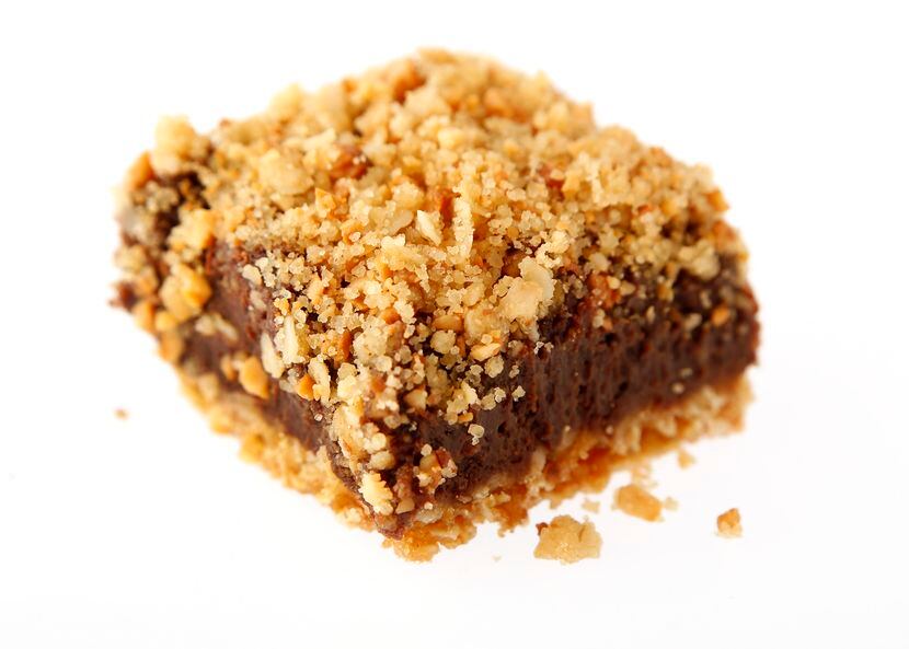 Meryl Evans of Plano placed second in Bars with Oaxaca Fudge Bars with Cashew-Crumb Topping.