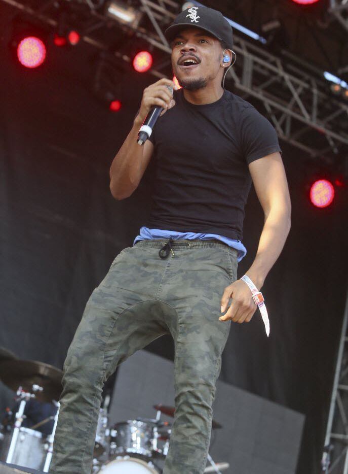 Chance The Rapper, seen here performing at Austin City Limits Music Festival in 2015,...