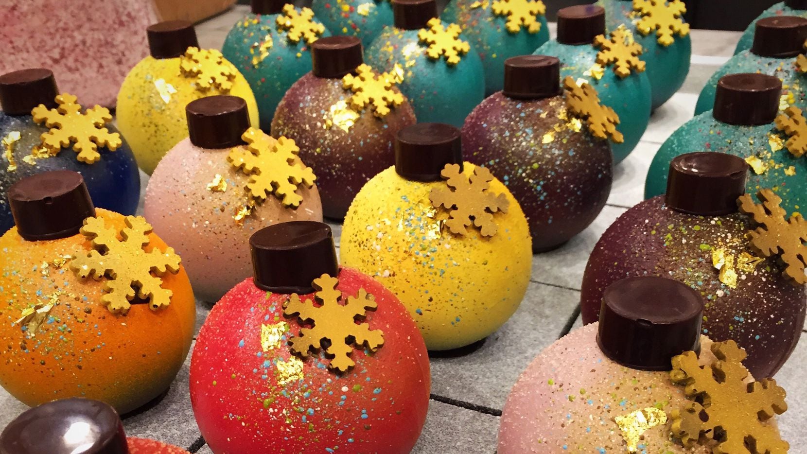 Kate Weiser sells hand-painted chocolate ornaments that are about the size of your fist.