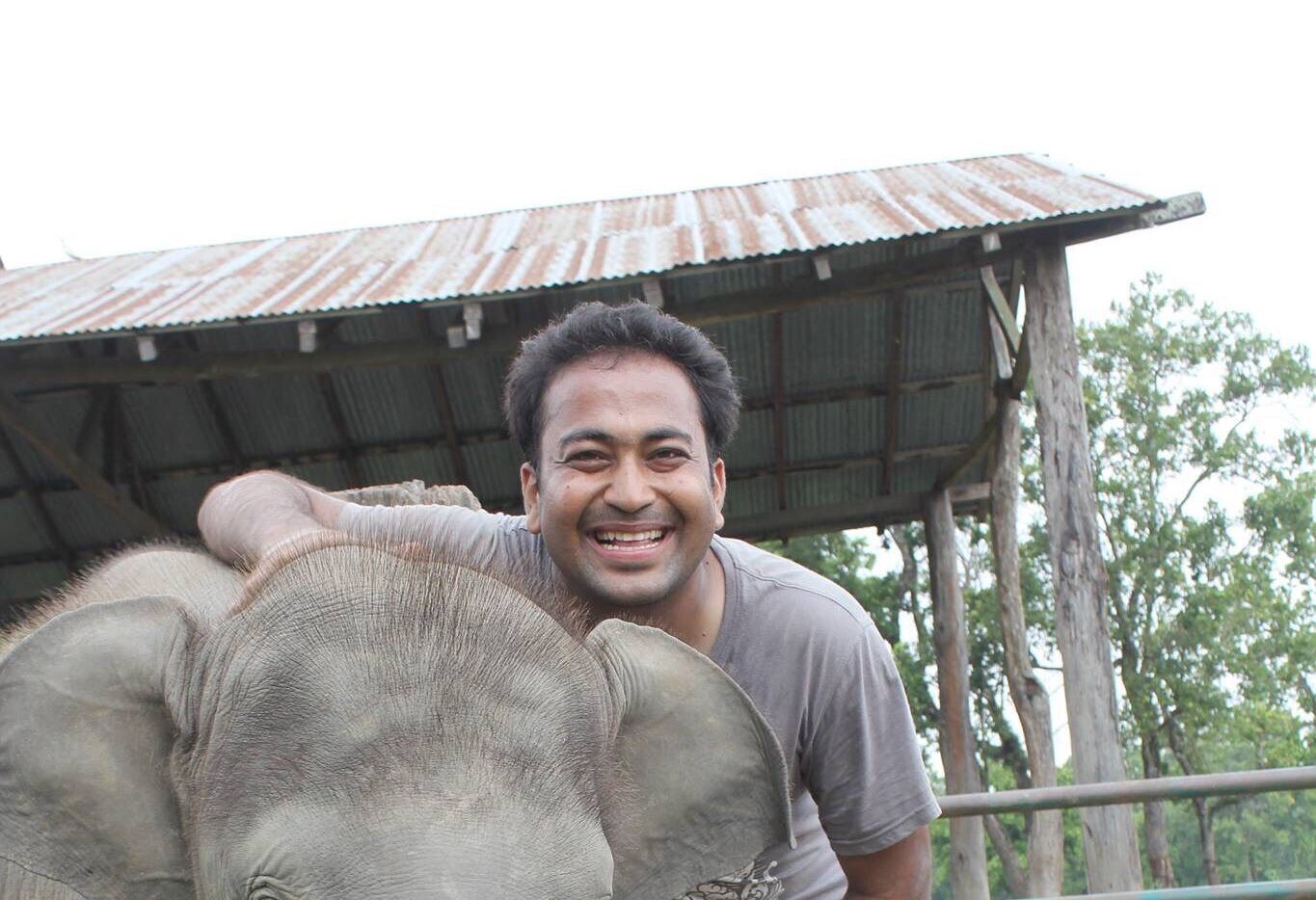 Akash Patel, a Spanish teacher at Dallas' Ignite Middle School, uses his own travels to connect his students to others around the world. The middle schoolers were particularly interested in his stories about is work as an elephant conservation intern in June 2018 at the Chitwan National Park in Nepal. Patel was recently elected president of the American Council on the Teaching of Foreign Languages, an international organization for educators.