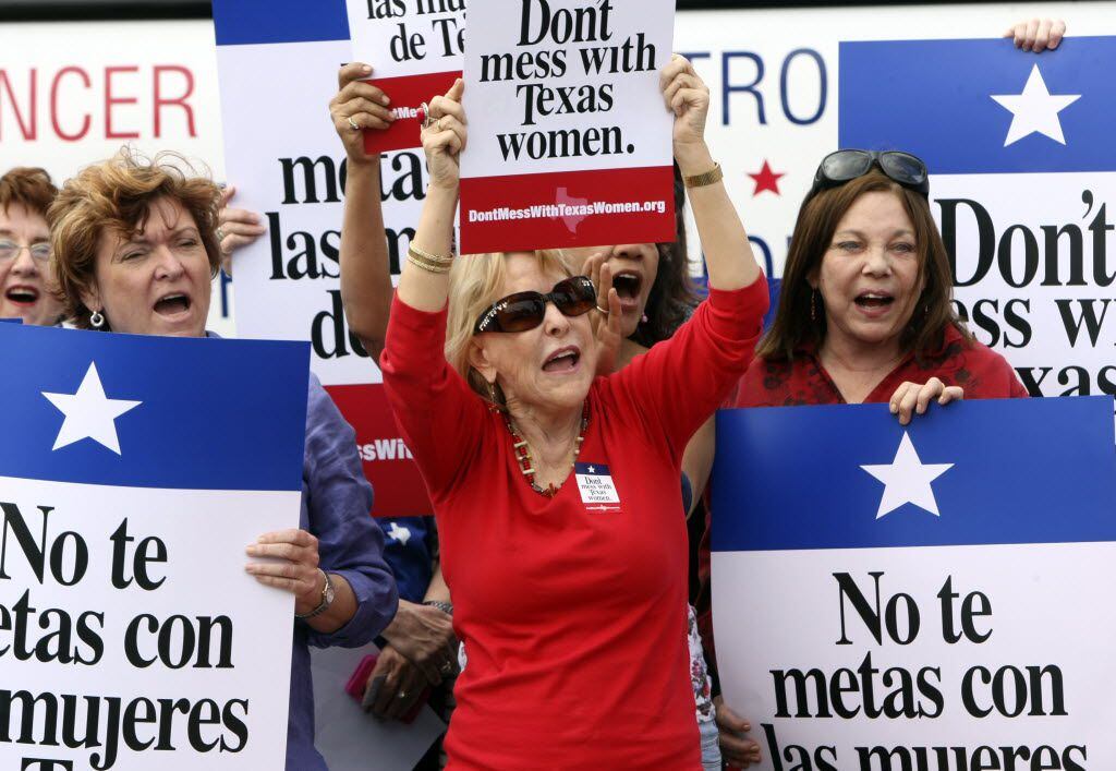 
Women in San Antonio stand up for Planned Parenthood in one of Austin’s previous battles...