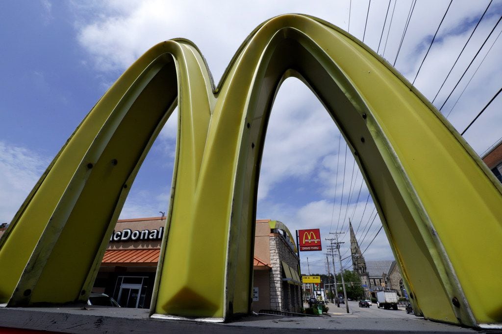 McDonald's restaurant on the Northside of Pittsburgh Tuesday, April 30, 2019. (AP Photo/Gene...