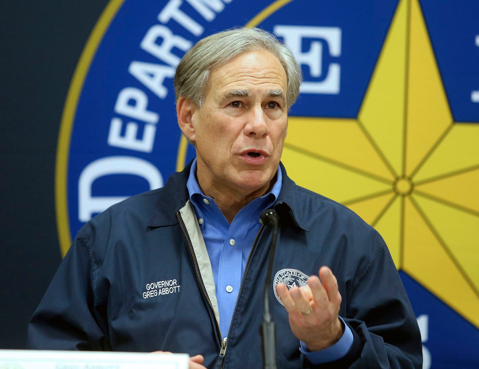 FILE - Texas Gov. Greg Abbott speaks during a news conference on March 10, 2022, in Weslaco,...