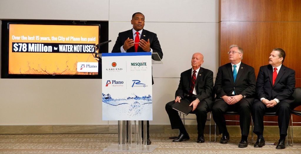 Plano Mayor Harry LaRosiliere and officials from Garland, Mesquite and Richardson are asking...