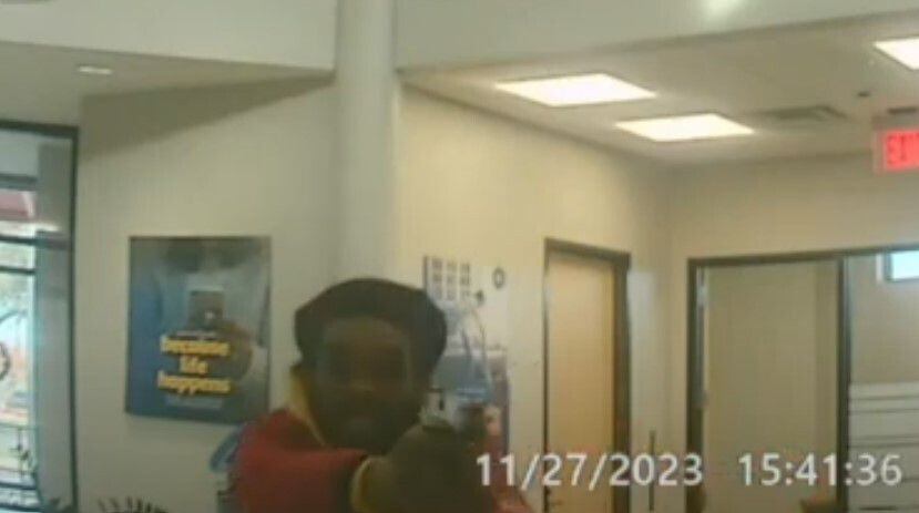 A part of the video footage shared Monday by Fort Worth police showed a man walking up to a...