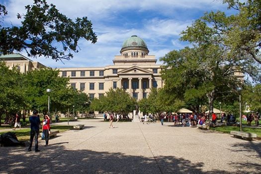 The Academic Building on the Texas A&M University campus
