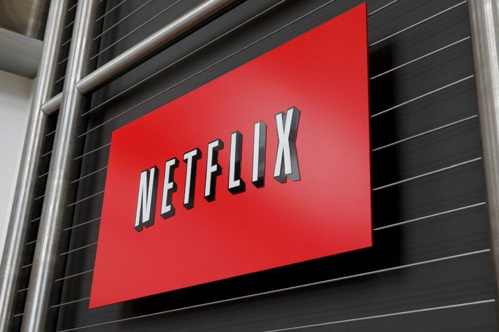 This file photo taken on April 13, 2011 shows the Netflix company logo  at Netflix...