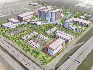 A conceptual rendering of a new medical campus in Prosper, planned by Dallas-based Children's Health. It would the fourth children's facility within an 8-mile radius of Frisco City Hall.