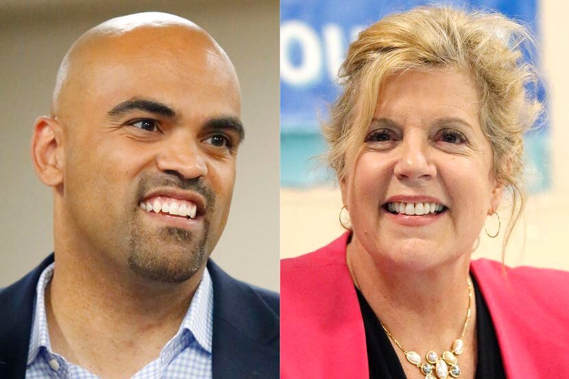 Colin Allred and Lillian Salerno are facing off in a Democratic primary runoff for the...