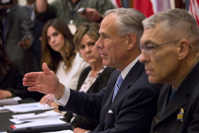 Gov. Greg Abbott hosted a roundtable discussion Tuesday about safety in Texas schools after...