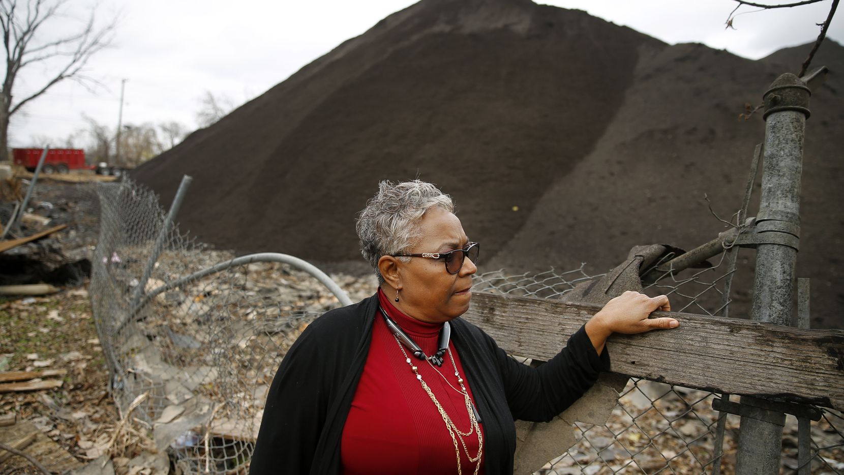 This picture of Marsha Jackson was taken last December, when we began writing about Shingle...