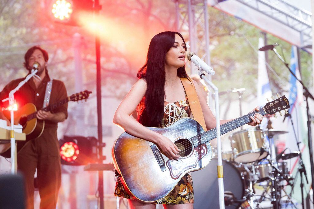 Kacey Musgraves performs on NBC's Today show at Rockefeller Plaza on Friday, July 19, 2019,...