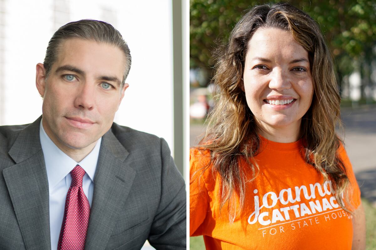 Morgan Meyer (republicano) y Joanna Cattanach (demócrata) se enfrentan por el distrito 108 de la Legislatura estatal.