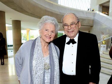 Caroline Rose Hunt, Robert Brackbill Sr. at the Dallas Symphony Gala benefiting the DSO in...