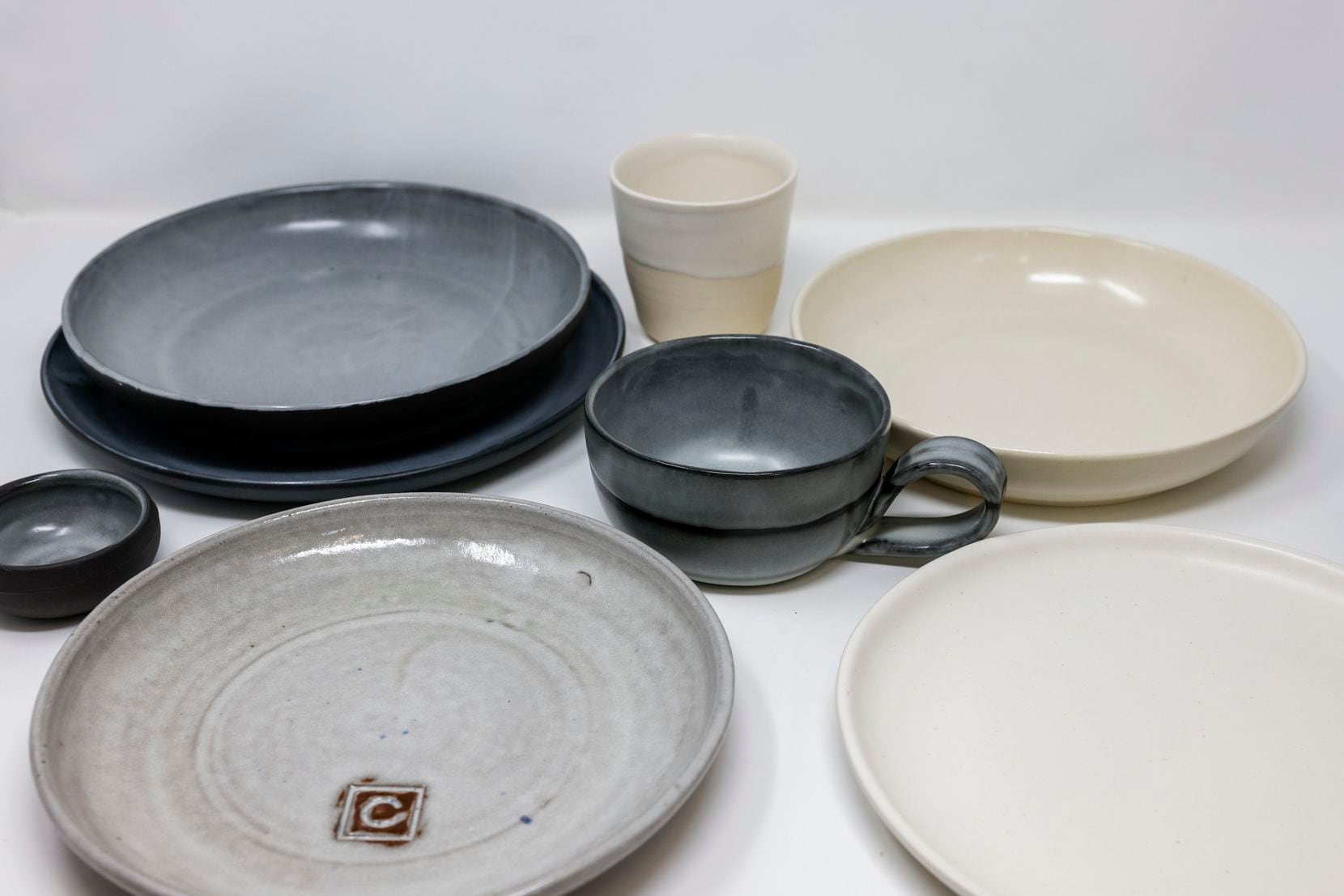 For many restaurants, Marcello Andres is a go-to source for ceramic plates, glasses and mugs.