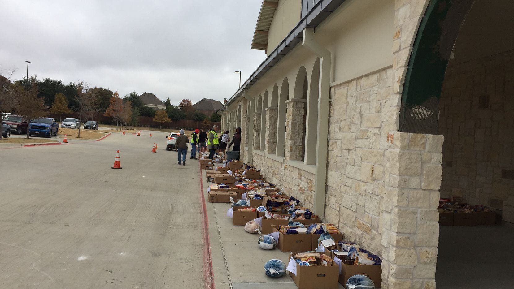Turkey Baskets will be distributed in a drive-through on Saturday outside St. Gabriel's...