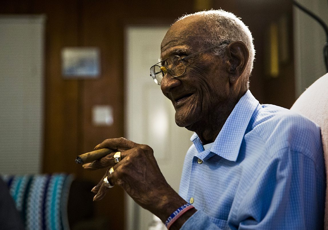 U.S. Army veteran Richard Overton smoked 12 cigars a day. He died Dec. 27, 2018, at age 112.