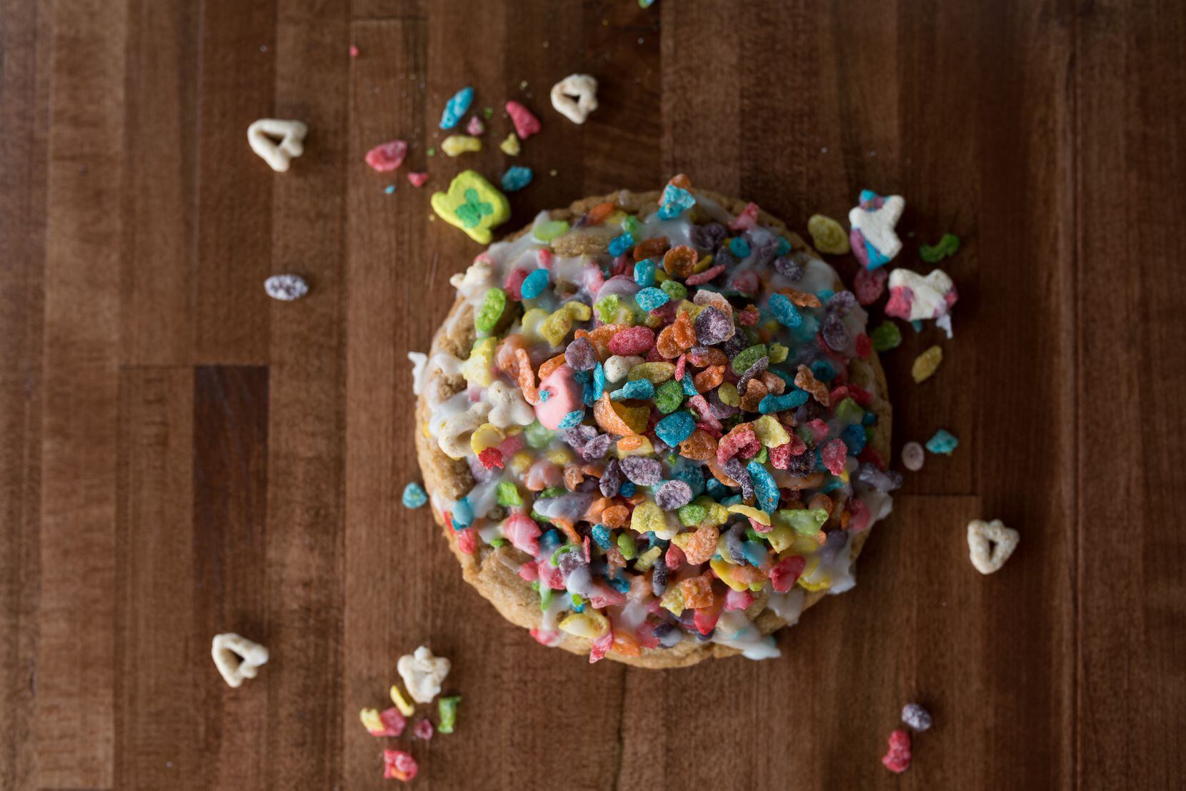 Cookie Society of Frisco makes fun Milk and Cereal cookies.
