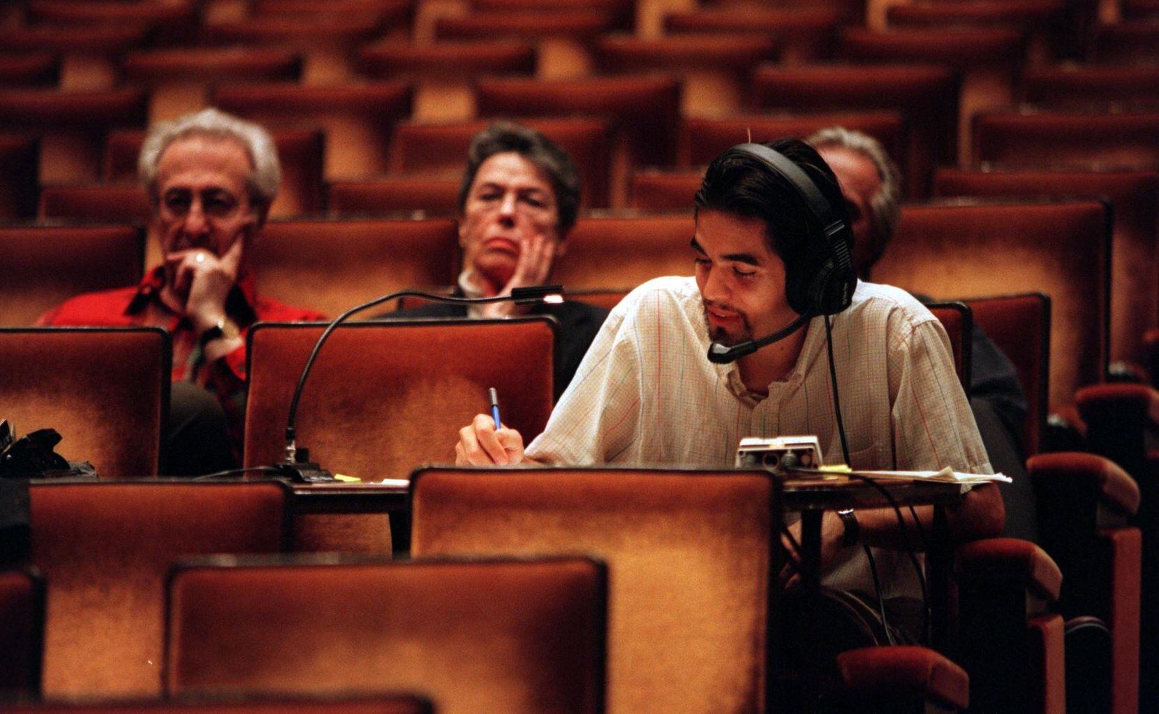 From left in 1999, Plato Karayanis (general  director), Dorothy Karayanis and Ben Estrada...