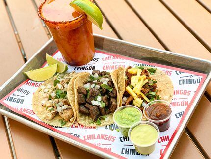 Chilangos Tacos opened Nov. 24 in Plano. Its Mexico City tacos come topped with onions,...