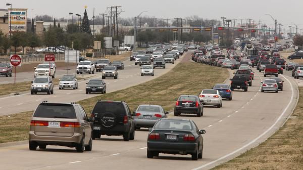 Traffic is pictured on Preston Road north of Highway 161 in Frisco.