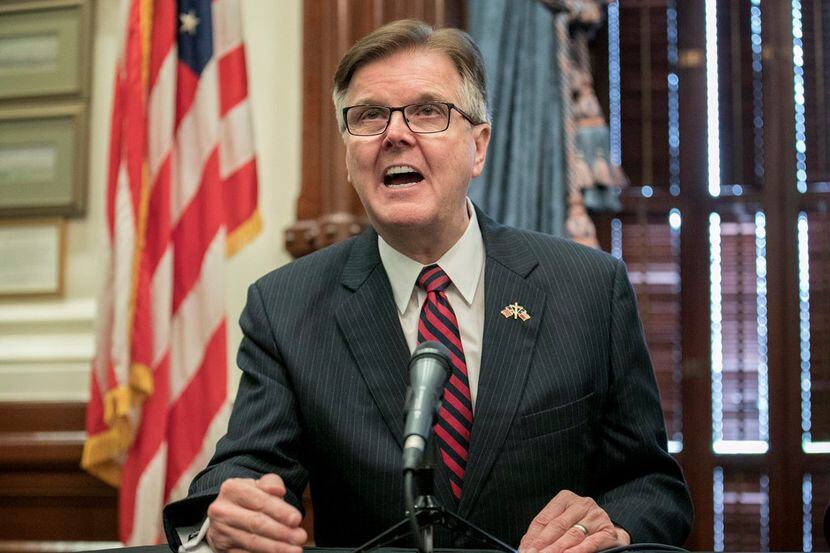 Lt. Gov. Dan Patrick talks about a deployment of National Guard troops to the Texas-Mexico...