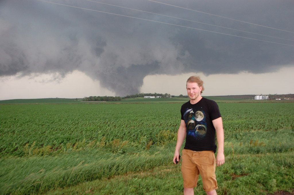 Brantley Hargrove poses for a photo just outside of Pilger, Neb.