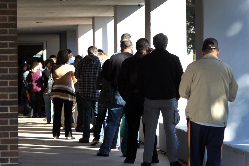 15.6 millones de texanos están registrados para votar en las próximas elecciones. (DMN/LOUIS...