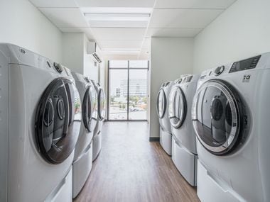 There is a common laundry room on each of the three guest suite floors of the Gene and Jerry...