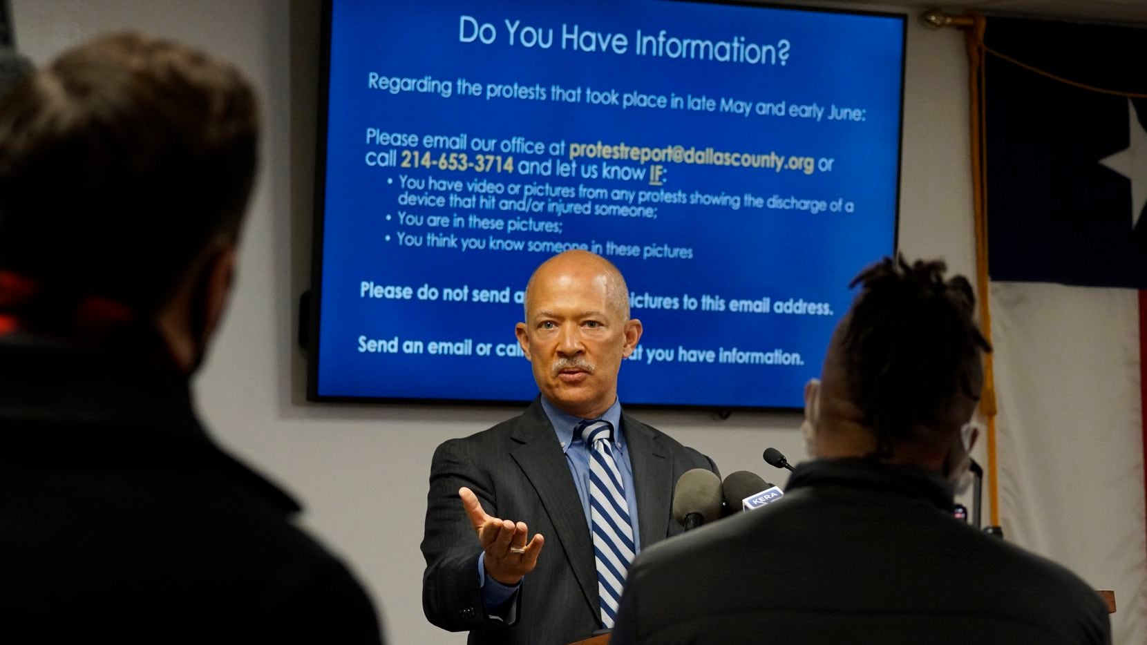 Dallas District Attorney John Creuzot seeks help tracking down images and videos that...