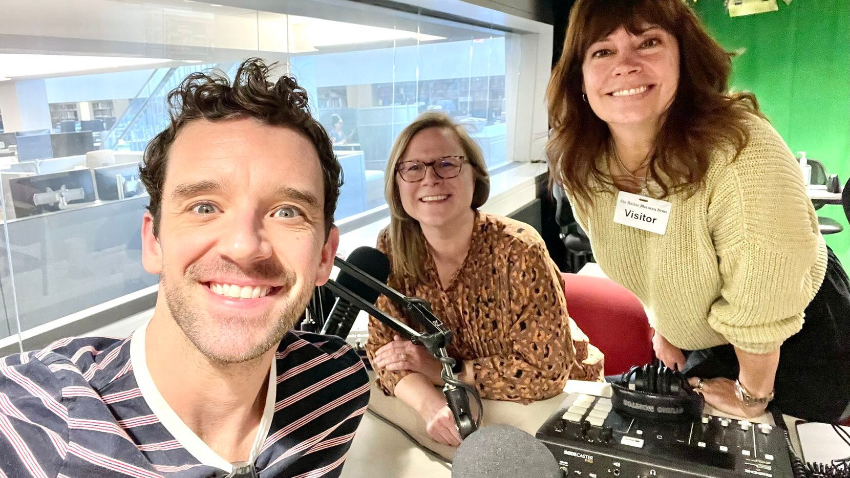 Actor Michael Urie stops by The Dallas Morning News for an appearance on the Eat Drink D-FW...