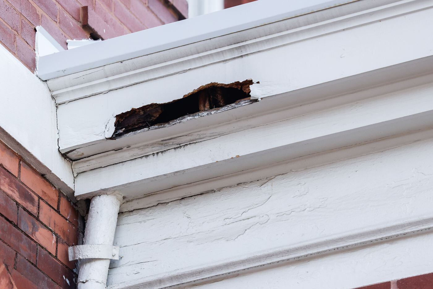 Structural damage on the former Sisters of Divine Providence school at the St. Joseph's...