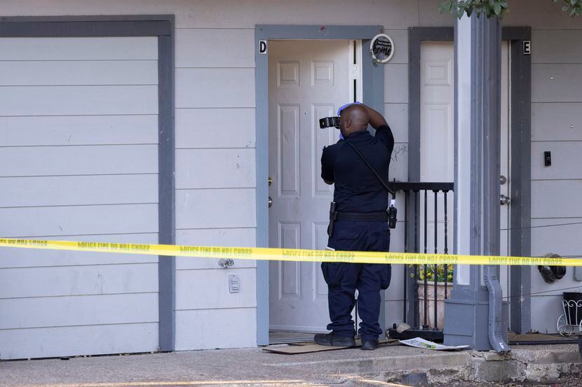 Police respond to the 2100 block of North Fitzhugh Avenue after a 6-year-old was shot in Old...