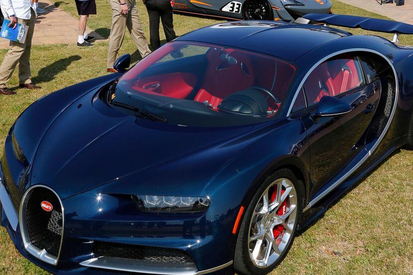 A 2017 Bugatti Chirond at the Park Place Luxury & Supercar Showcase