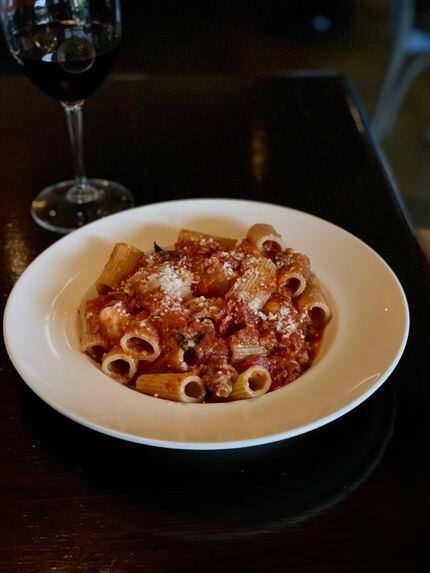 The Maccheroni alla Vesuviana from MoMo Italian is a simple pasta dressed in a fresh tomato...