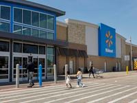 The Walmart Supercenter along Lyndon B. Johnson Freeway at Midway Road in North Dallas.