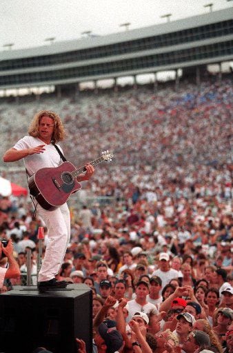 Cary Pierce of the band Jackopierce plays on  the VH1 Stage at RockFest '97. 