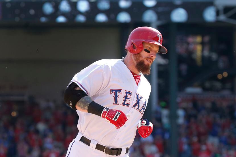 Texas Rangers left fielder Josh Hamilton is pictured during the Los Angeles Angels vs. Texas...