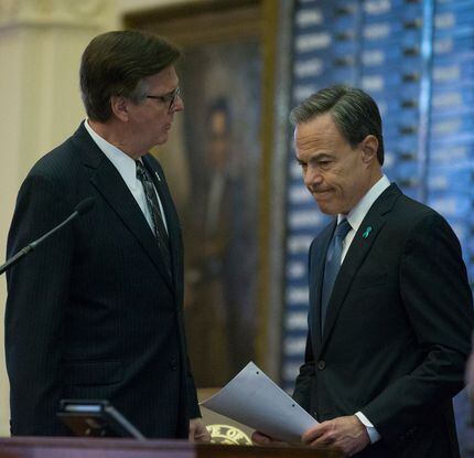 On substance, the House may move toward arch-conservative Lt. Gov. Dan Patrick (left) and...