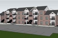 City of Irving Planning & Zoning Commission documents show a rendering of what the apartment...