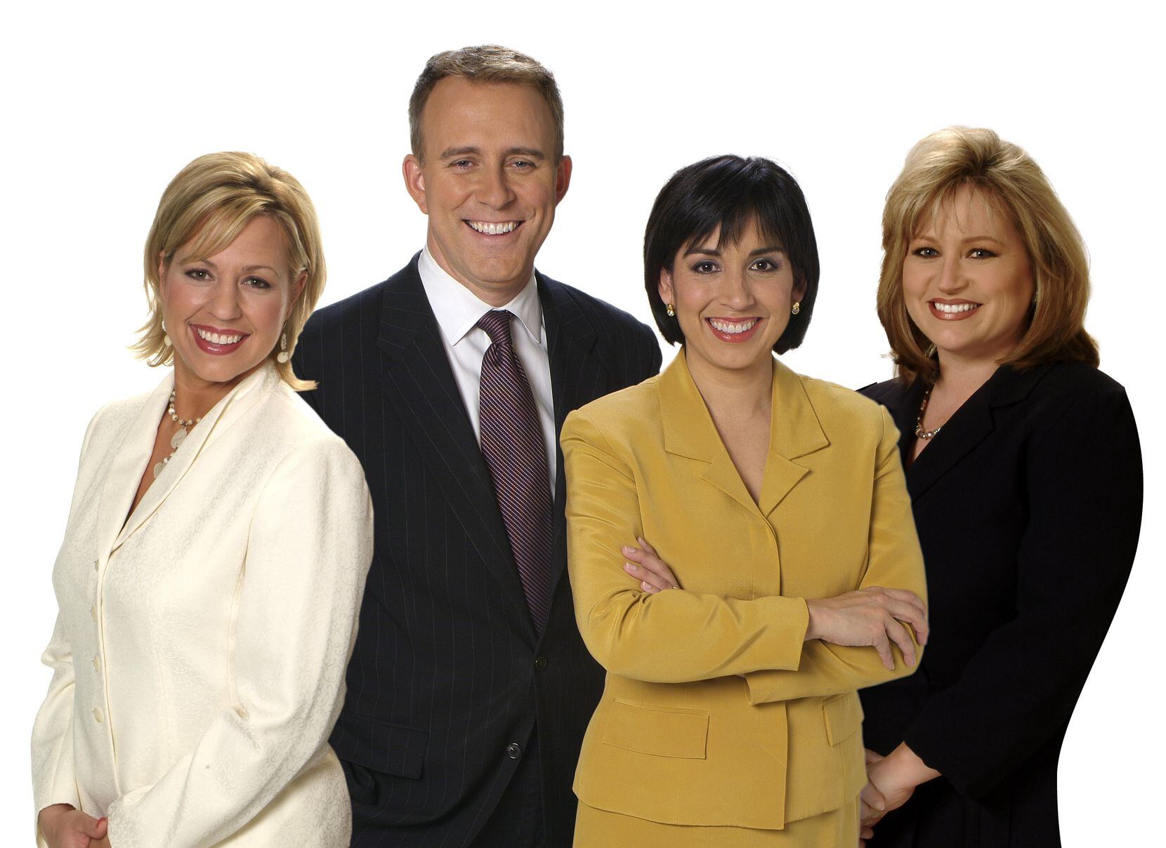 Brendan Higgins was a popular local reporter and anchor, first at KXAS-TV (NBC5) and later at KTVT-TV (Channel 11). Here he's shown with colleagues who made up NBC5's morning news team in 2005.