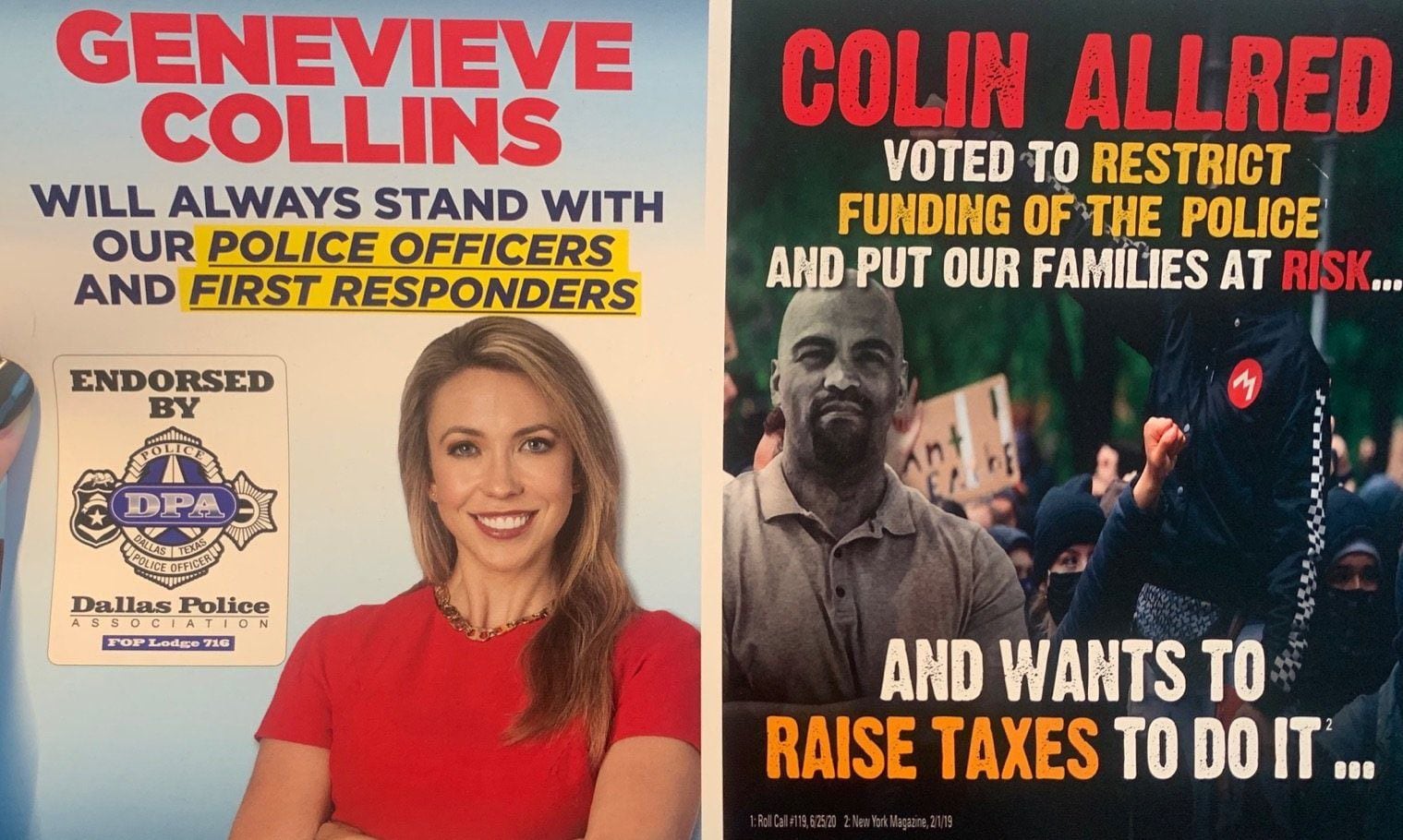 Democratic Rep. Colin Allred, D-Dallas, accused his GOP challenger of darkening  his skin in a mailer sent to voters.