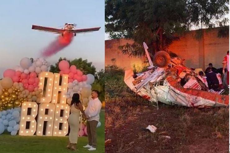 Video: una pareja contrató un avión para revelar el sexo de un bebé: la  avioneta colapsó y murió el piloto