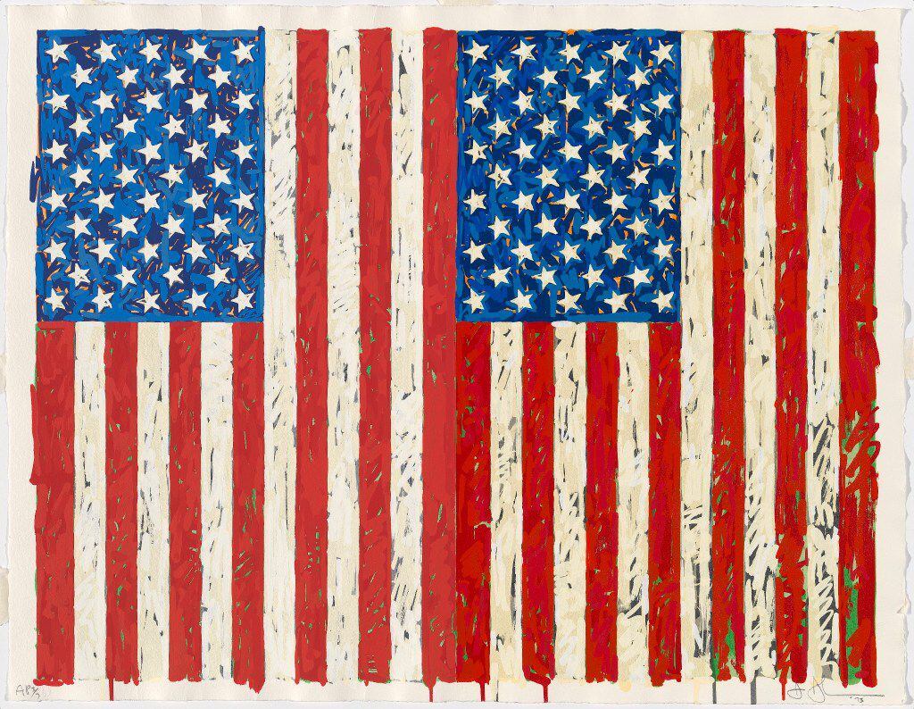Jasper Johns, Flags I, 1973, screenprint, National Gallery of Art, Washington, Collection of...