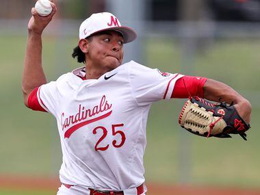 MacArthur starting pitcher Tony Garcia gets the win against South Grand Prairie in game 2...